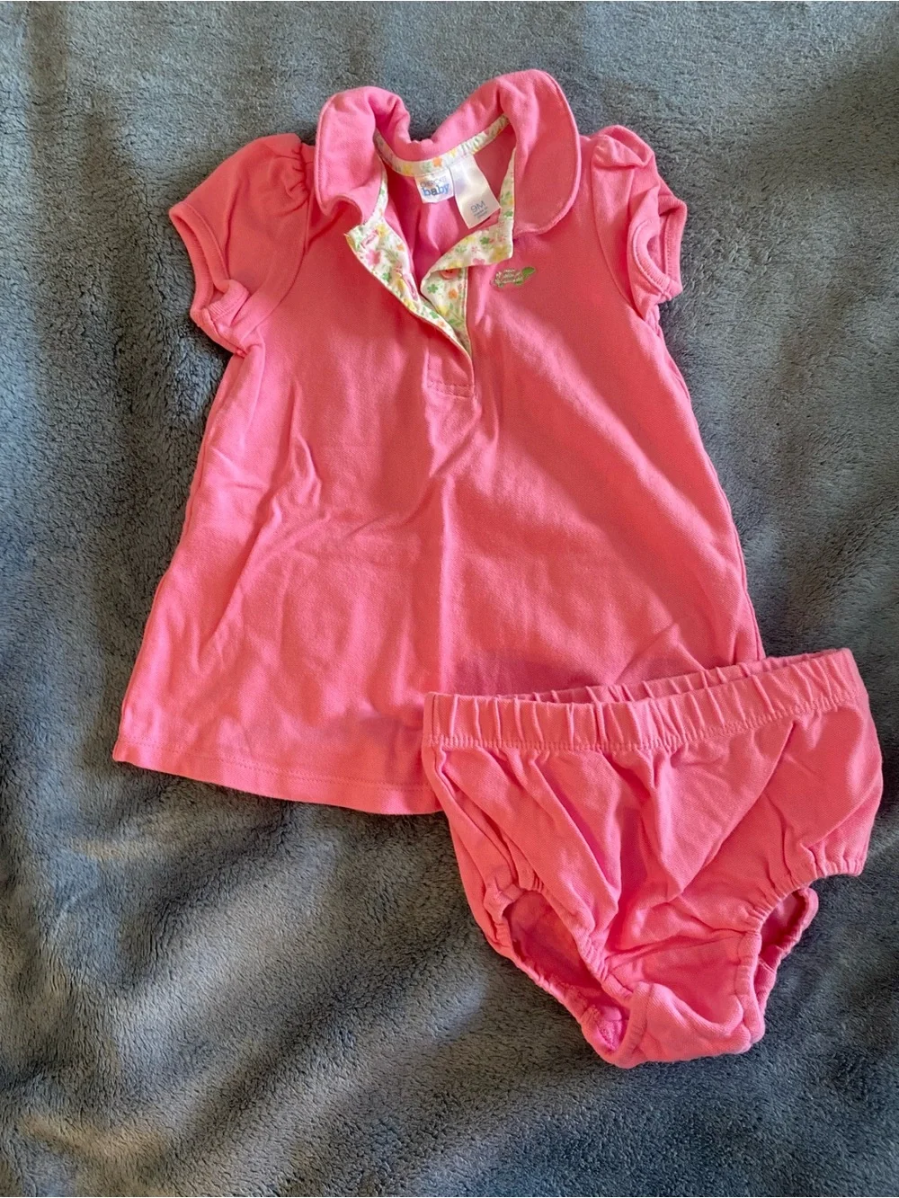 Vintage Y2K Set of 3 Baby Girl Dresses and Rompers, size 6-9 months